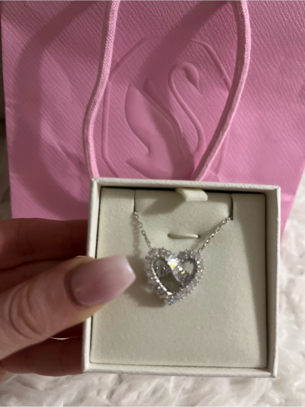 Swarovski Pave Heart Necklace
